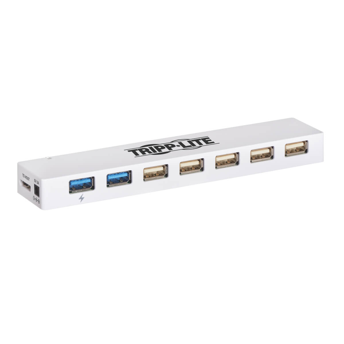 U360-007C-2X3 - Tripp Lite - interface hub USB 3.2 Gen 1 (3.1 Gen 1) Micro-B 5000 Mbit/s White