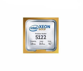 M640-5122 - Dell - 3.60GHz 10.40GT/s UPI 16.5MB L3 Cache Socket LGA3647 Intel Xeon Gold 5122 Quad-Core Processor Upgrade