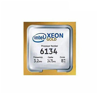M640-6134 - Dell - 3.20GHz 10.40GT/s UPI 24.75MB L3 Cache Socket LGA3647 Intel Xeon Gold 6134 8-Core Processor Upgrade