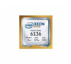 M640-6136 - Dell - 3.00GHz 10.40GT/s UPI 24.75MB L3 Cache Socket LGA3647 Intel Xeon Gold 6136 12-Core Processor Upgrade