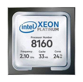 M640-8160 - Dell - 2.10GHz 10.40GT/s UPI 33MB L3 Cache Socket LGA3647 Intel Xeon Platinum 8160 24-Core Processor Upgrade