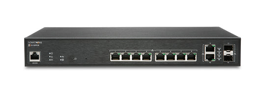 02-SSC-2464 - SonicWall - SWS12-10FPOE Managed L2 Gigabit Ethernet (10/100/1000) Power over Ethernet (PoE) Black