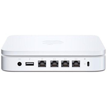 MD031LL/A - Apple - AirPort Extreme Wireless Router IEEE 802.11n ISM Band UNII Band 54 Mbps Wireless Speed 3 x Network Port 1 x Broadband Port USB Desktop