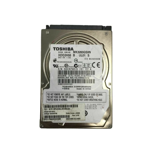 MK3263GSXN - Toshiba - 320GB 5400RPM SATA 3GB/s 8MB Cache 2.5-inch Hard Drive