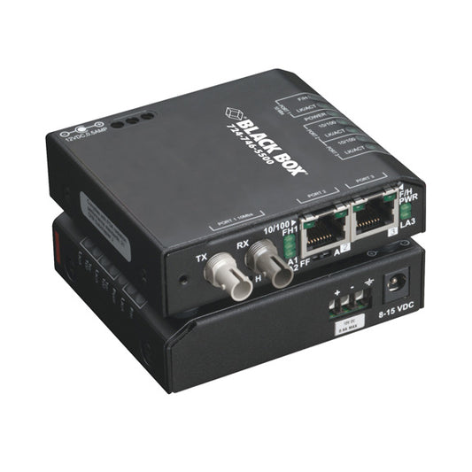 LBH100AE-H-ST - Black Box - network media converter 100 Mbit/s Multi-mode, Single-mode