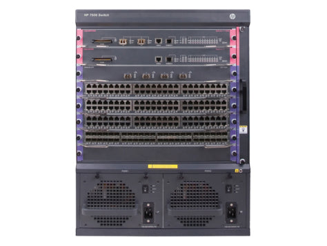 JH332A - Hewlett Packard Enterprise - FlexNetwork 7506 Managed Gigabit Ethernet (10/100/1000) Power over Ethernet (PoE) 13U Black