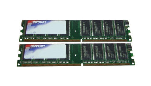 PSD1G3331ERK - Patriot - 1GB Kit (2 X 512MB) PC2700 DDR-333MHz Registered ECC CL2.5 184-Pin DIMM 2.5V Memory