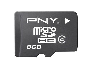 PSDU8G4EFS2 - PNY - 8GB Class 4 microSDHC Flash Memory Card