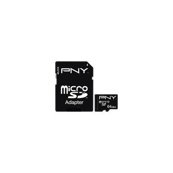 PSDUX64U1GE - PNY - Professional X 64GB Class 10 microSDXC Flash Memory Card