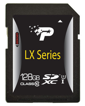 PSF128GSDXC10 - Patriot - LX Series 128GB Class 10 SDXC Flash Memory Card