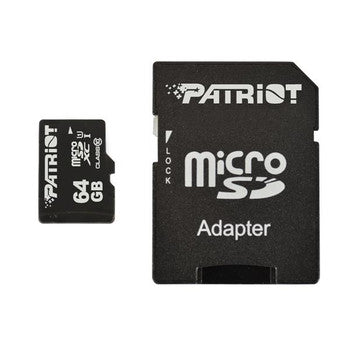PSF64GMCSDXC10 - Patriot - 64GB Class 10 microSDXC UHS-I Flash Memory Card