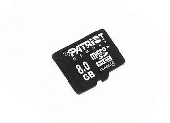 PSF8GMCSDHC43P - Patriot - 8GB Class 4 microSDHC Flash Memory Card
