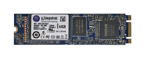 RBU-SNS8100S3-64G2 - Kingston - 64GB MLC SATA 6Gbps M.2 2280 Internal Solid State Drive (SSD)