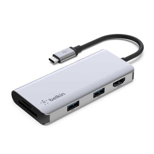 PVC002BTSGY - Belkin - notebook dock/port replicator Wired USB 3.2 Gen 1 (3.1 Gen 1) Type-C Silver