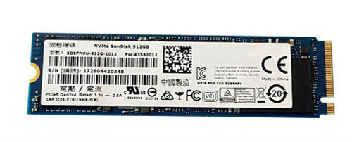 SD9PN9U-512G-1002 - SanDisk - A400 Series 512GB MLC PCI Express 3.0 x4 NVMe M.2 2280 Internal Solid State Drive (SSD)