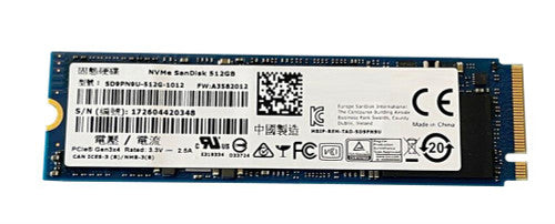 SD9PN9U-512G-1012 - SanDisk - A400 Series 512GB MLC PCI Express 3.0 x4 NVMe M.2 2280 Internal Solid State Drive (SSD)