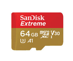 SDSQXVF-064G-CN6AA - Sandisk - Extreme 64Gb Class 10 Microsdxc Uhs-I Flash Memory Card For Action Cameras