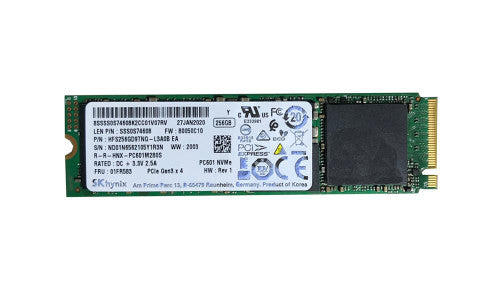 SSS0S74608 - Lenovo - 256GB TLC PCI Express 3.0 x4 NVMe M.2 2280 Internal Solid State Drive (SSD)