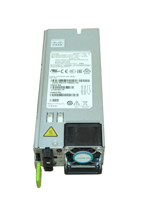UCSC-PSUV2-1050DC= - Cisco - 1050-Watt 60 V DC Input Voltage 12 V DC Output Voltage 92% Efficiency Proprietary Power Supply