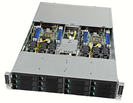 H2312LPFJR - Intel - server barebone LGA 1356 (Socket B2) Rack (2U) Black,Metallic