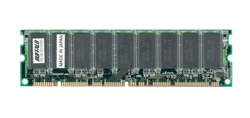 VS133-E512/SD - Buffalo - 512MB PC133 133MHz ECC Unbuffered CL3 168-Pin DIMM Memory Module