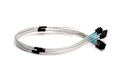 CBL-0116L - Supermicro - IPASS to 4 SATA Cross-over Cable, 50cm, Pb-free SATA cable 19.7" (0.5 m) Silver