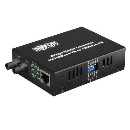 N784-001-ST - Tripp Lite - network media converter 100 Mbit/s 1310 nm Multi-mode Black