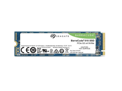 ZP256CM30011 - Seagate - BarraCuda 510 Series 256GB TLC PCI Express 3.0 x4 NVMe M.2 2280 Internal Solid State Drive (SSD)
