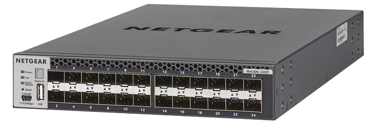 XSM4324FS-100NES - Netgear - NETGEAR M4300-24XF Managed L3 10G Ethernet (100/1000/10000) 1U Black, Gray