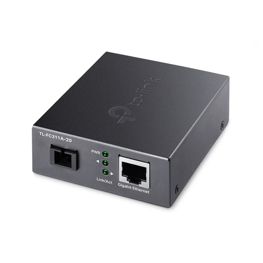TL-FC311A-20 - TP-Link - network media converter 1000 Mbit/s 1550 nm Single-mode Black
