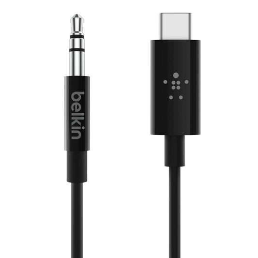 F7U079bt03-BLK - Belkin - RockStar™ 3.5mm with USB-C™ Connector audio cable USB C Black