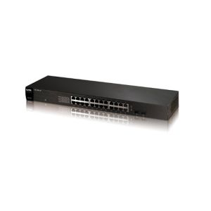 GS1100-24 - ZyXEL - 24-Port 10/100/1000Base-TX Gigabit Ethernet Switch Rack-Mountable