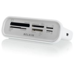 F4U003-WHT - Belkin - Usb 2.0 Flashcard Reader - Compactflash Type I Compactflash Type Ii Memory Stick Memory Stick Duo Memory Stick Micro (M2) Memory