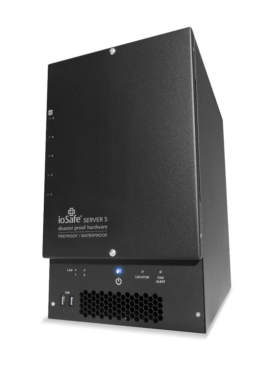 GA065-032XX-1 - ioSafe - SERVER5 30TB 32GB RAM NO OS Storage server Ethernet LAN Black