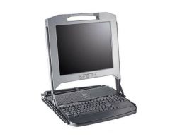 FY452 - Dell - 1U KMM 17-inch LCD Rackmount Monitor Server Rack Console with Touchpad and Keyboard