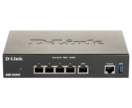 DSR-250V2 - D-Link - wireless router Gigabit Ethernet Black