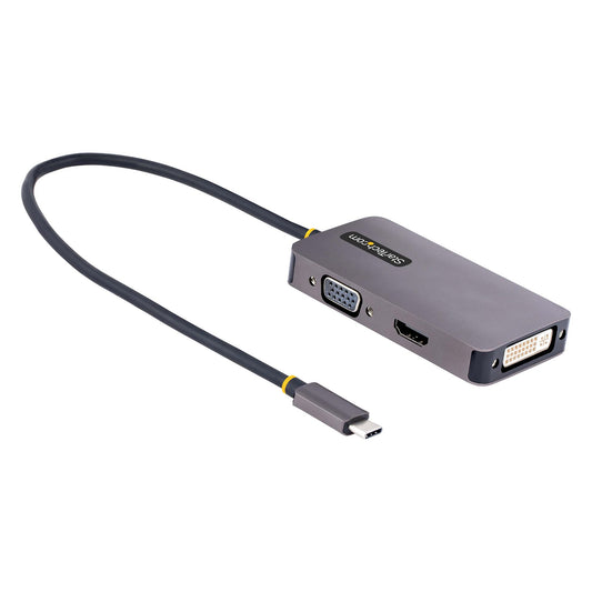 118-USBC-HDMI-VGADVI - StarTech.com - USB graphics adapter 3840 x 2160 pixels Gray