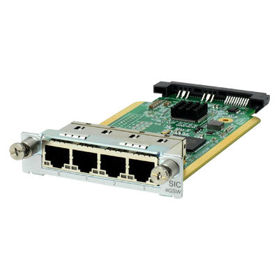 JG739A - Hewlett Packard Enterprise - MSR 4-port Gig-T Switch SIC Module network switch module Gigabit Ethernet