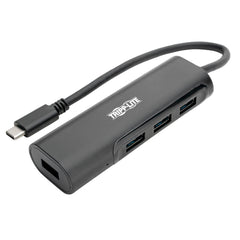 U460-004-4AB - Tripp Lite - interface hub USB 3.2 Gen 2 (3.1 Gen 2) Type-C 5000 Mbit/s Black