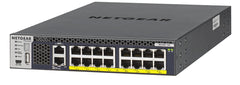 XSM4316PB-100NES - Netgear - NETGEAR M4300-16X Managed L3 10G Ethernet (100/1000/10000) Power over Ethernet (PoE) 1U Black