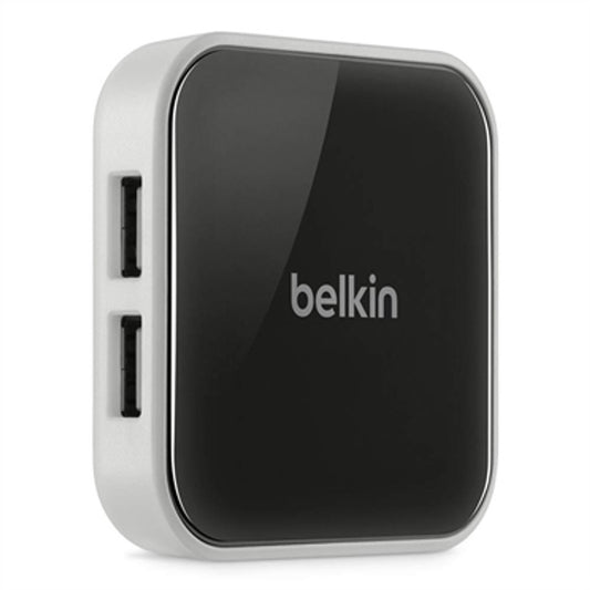 F4U020TT - Belkin - 4-Port Powered Desktop 480 Mbit/s Black,Silver