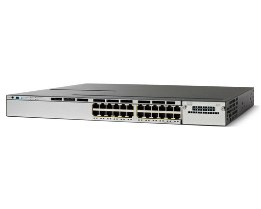 WS-C3750X-24T-E-RF - Cisco - Catalyst C3750X-24T-E, Refurbished Managed L2 Gigabit Ethernet (10/100/1000) 1U Black