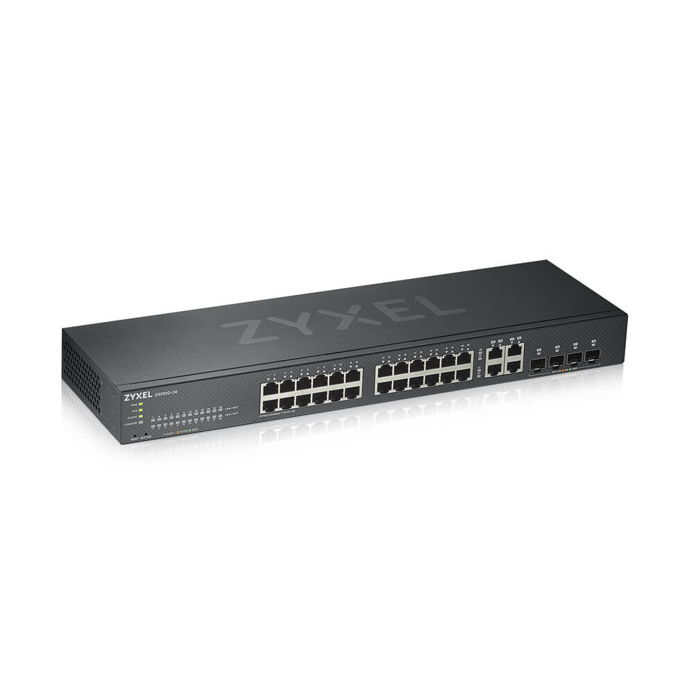 GS1920-24v2 - Zyxel - GS1920-24V2 network switch Managed Gigabit Ethernet (10/100/1000) Black