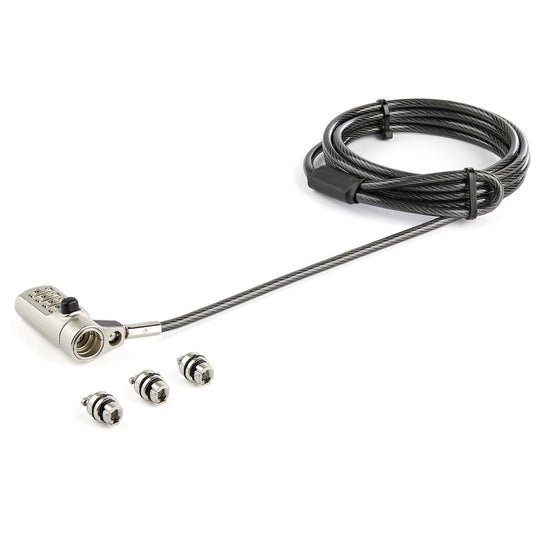 LTULOCK4D - StarTech.com - cable lock Black, Silver 78.7" (2 m)