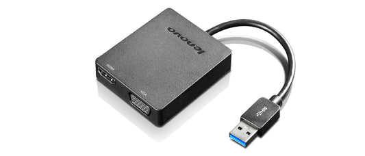 4X90H20061 - Lenovo - Universal USB 3.0 to VGA/HDMI USB Type-A Black