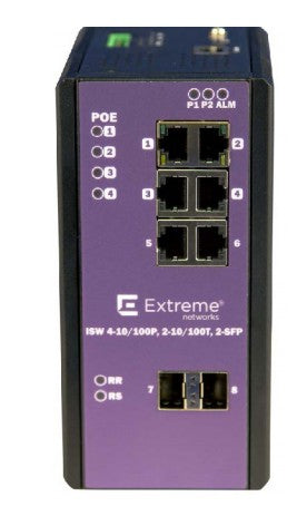 16801 - Extreme networks - network switch Managed L2 Fast Ethernet (10/100) Power over Ethernet (PoE) Black, Lilac