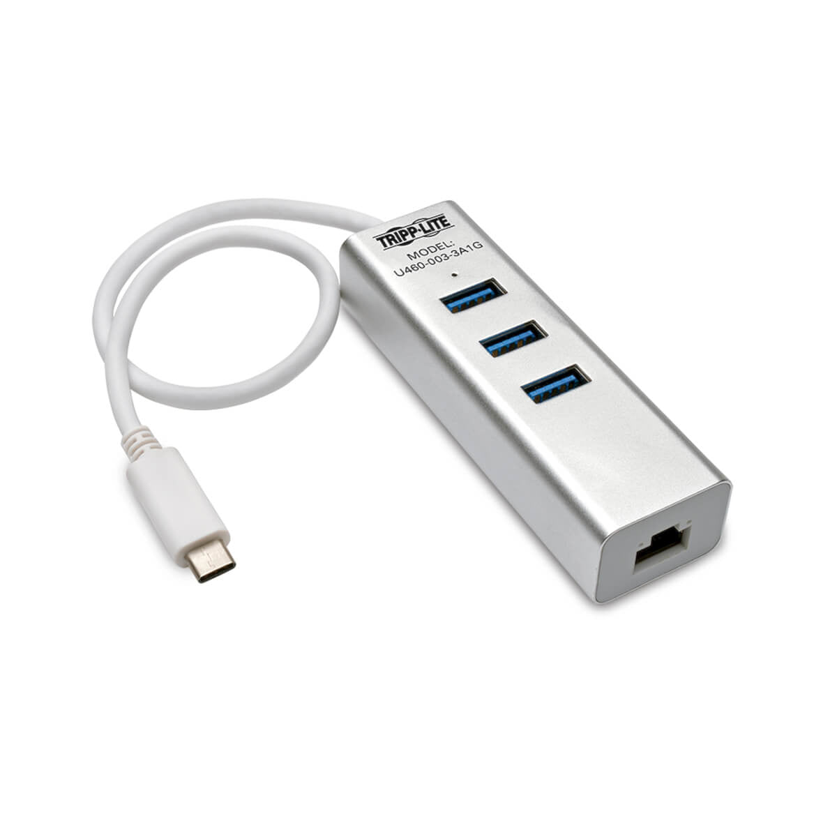 U460-003-3A1G - Tripp Lite - interface hub USB 3.2 Gen 1 (3.1 Gen 1) Type-C 5000 Mbit/s Silver