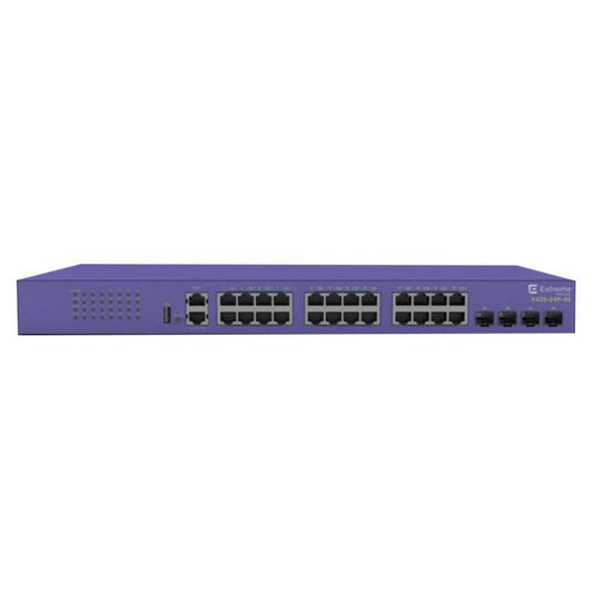 X435-24P-4S - Extreme networks - ExtremeSwitching X435 Managed Gigabit Ethernet (10/100/1000) Power over Ethernet (PoE) Violet