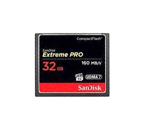 SDCFXPS-032G - SanDisk - 32GB Extreme Pro 160Mb/s CompactFlash Memory Card