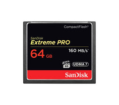 SDCFXPS-064G-A91 - SanDisk - 64GB Extreme Pro 160Mb/s CompactFlash Memory Card